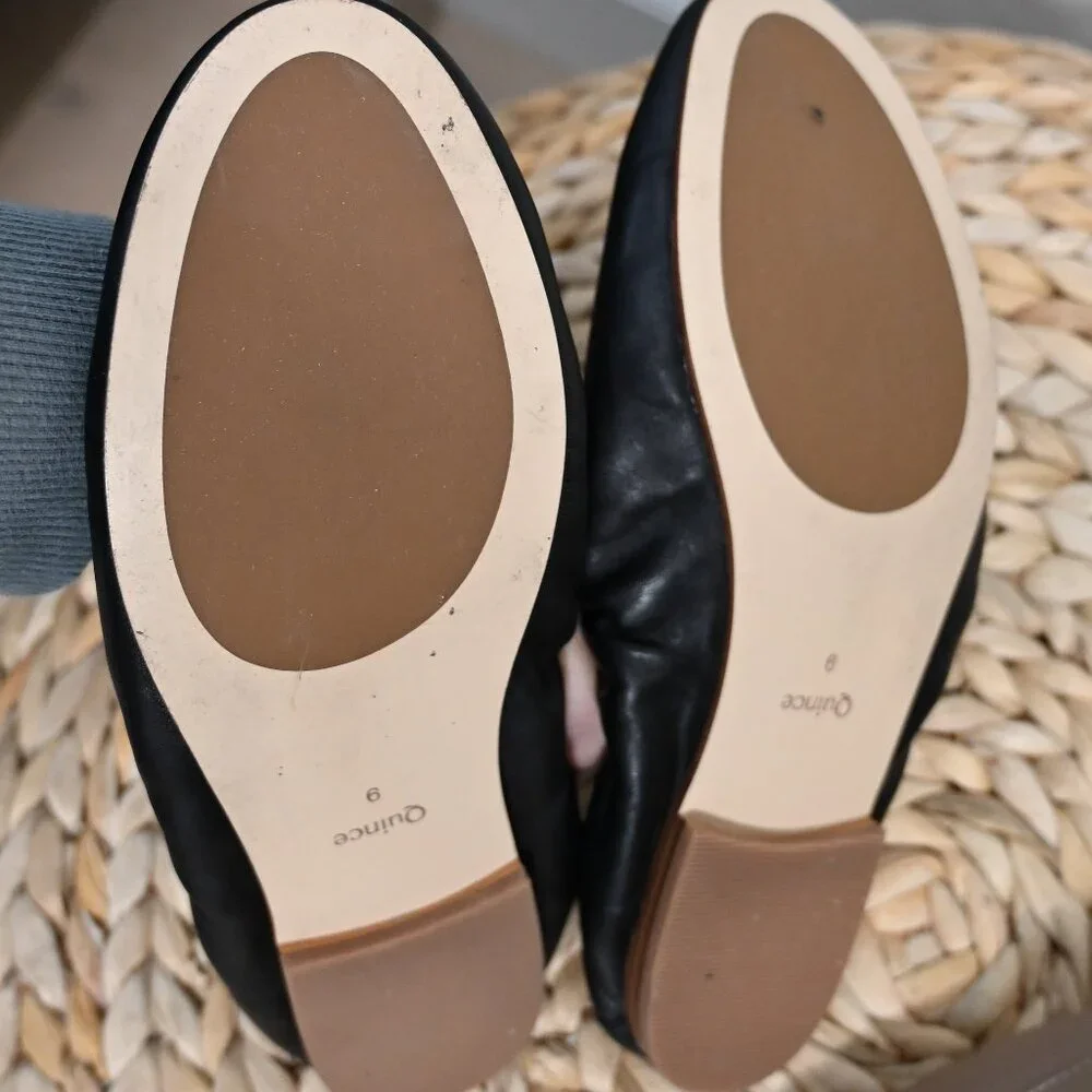 Quince Size 9 Tan and Black Loafers NWOT - Picture 6 of 6